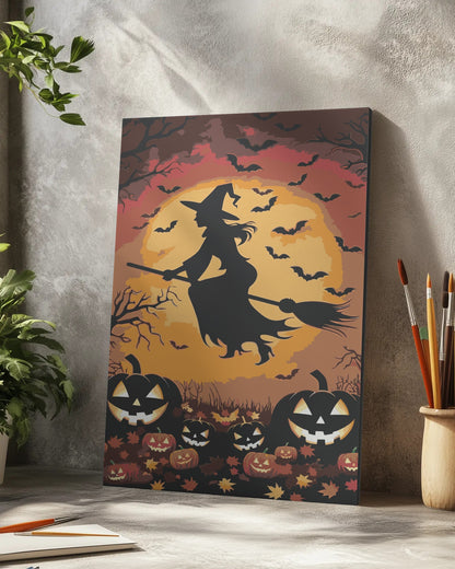 Halloween Witch Paint by Numbers Kit