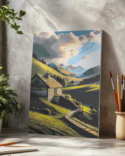 Misty Mountain Valley Paint by Numbers Kit