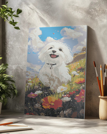 Cute Dog Paint by Numbers Kit