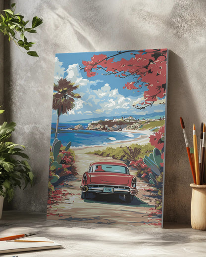 Entering Summer Vacation Paint by Numbers Kit