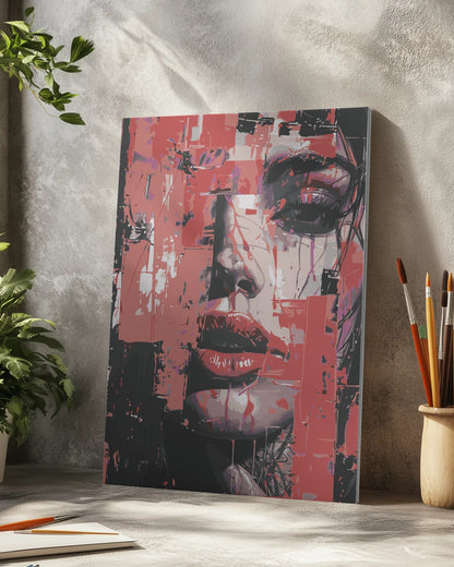 Contemplative Mosaic Portrait Paint by Numbers Kit